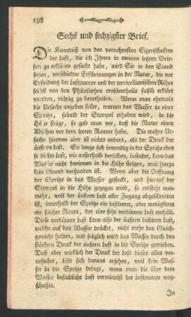 [Sechs und sechzigster - Hundertster Brief.]