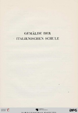 Gemälde der italienischen Schule (Nr. 49-57)