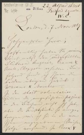 Brief an Friedrich Wilhelm Jähns : 07.11.1867