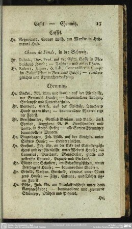 Chaux de Fonds, in der Schweiz