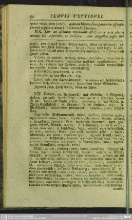 XIX. Cur aes alienum vitandum est?