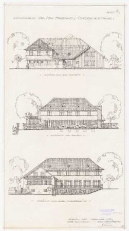 Garten Fraenkel, Berlin-Kladow: Ansichten Wohnhaus