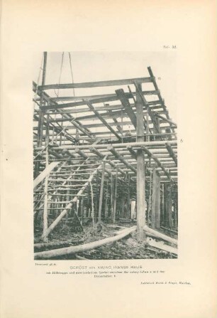 Taf. 32. Gerüst von Kwing Irangs Haus