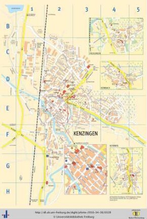 Stadtpläne mit Ortsteilen von Kenzingen und Vinkovci