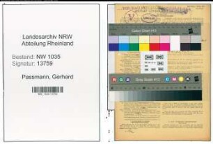 Entnazifizierung Gerhard Passmann , geb. 08.12.1880 (Beamter)