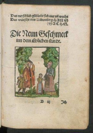 Die Neun Geschmeck inn dem Ehlichen Standt.