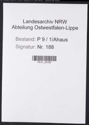 Sterberegister Standesamt Ahaus