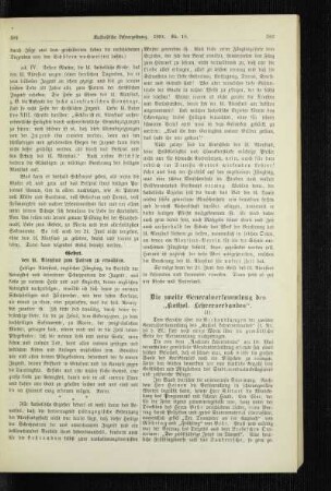 ¬Die¬ zweite Generalversammlung des "Kathol. Lehrerverbandes" : [Schluß]