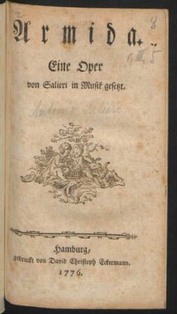 Armida : Eine Oper