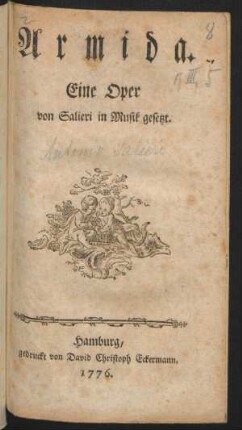 Armida : Eine Oper