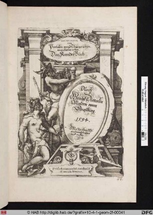 ARCHITECTVR von Portalen vnnd Thürgerichten, mancherley arten. Das Annder Buch. [Titelblatt Band II.]