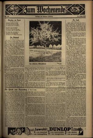 Zweite Ausgabe vom Sonntag, den 03. Mai 1936.
