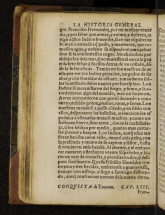 Conquista de Yucatan. Cap. LIII