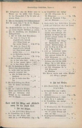 Taxe nach der Wäge und Meßordnung für die Stadt Kiel.
