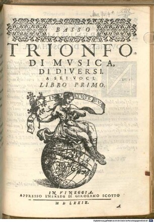 TRIONFO DI MVSICA, DI DIVERSI. A SEI VOCI. LIBRO PRIMO