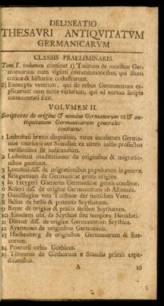 Delineatio Thesavri Antiqvitatvm Germanicarvm