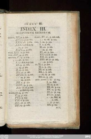 Index III. Scriptorum Sacrorum.