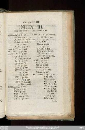 Index III. Scriptorum Sacrorum.