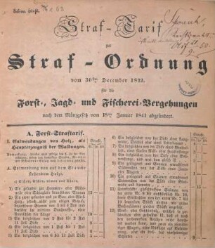 A. Entwendung auf dem Stamme stehendem Holze.