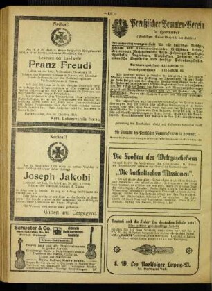 Nachruf! : Leutnant der Landwehr Franz Freudi