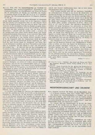 871-872 [Rezension] Massa, Willi, Die Eucharistiepredigt am Vorabend der Reformation