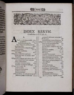 Index rervm