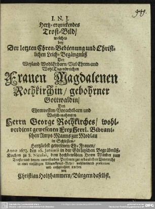 Abdankung : Abdanckungs-Rede