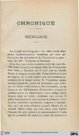 Chronique