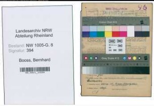 Entnazifizierung Bernhard Booss , geb. 13.01.1903 (Ingenieur)