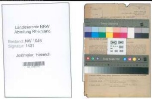 Entnazifizierung Heinrich Jostmeier , geb. 03.12.1914 (Arbeiter)