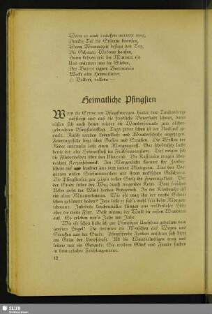 Heimatliche Pfingsten
