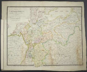 Neueste Laendereintheilung nach dem Frieden von Tilsit (9 July 1807) : Oder Deutschland nebst angränzenden Ländern