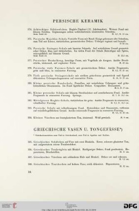 Griechische Vasen und Tongefässe (Nr. 385-398)
