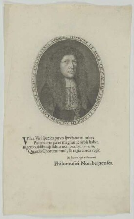Bildnis des Henricus I. F. Biber