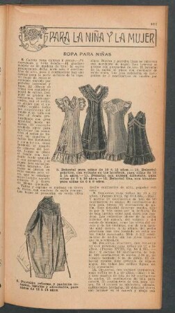 Ropa para niñas : Para la niña y la mujer