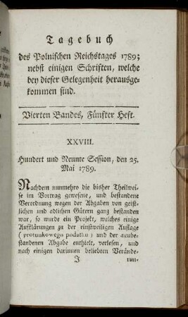 Vierten Bandes, Fünfter Heft.
