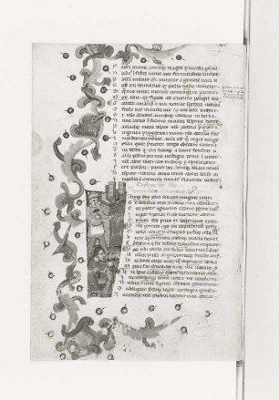 Blatt 22v: Textseite mit Illustration