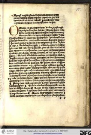 Egregii magneque doctrine sacrorum eloquiorum interpretis perutilis passio sive sermo popularis pro libitu volentium meritorie in diebus parascheves vacare predicationi eleganter exaratus feliciter incipit.