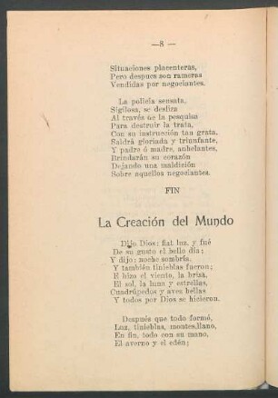 La creación del mundo