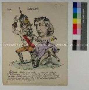 Karikatur zu Wilhelm I. und Eugenie
