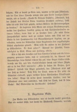 X. Ungebetene Gäste.