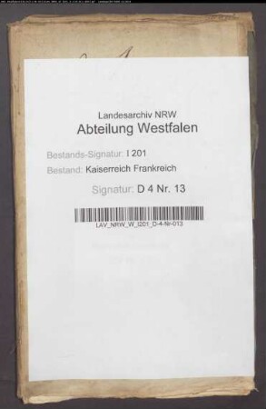 Testament der Witwe des Kötters Johann Theodor Böse Catharina Elisabeth Homann, Everswinkel.