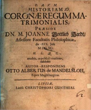 Historiam coronae regum matrimonialis