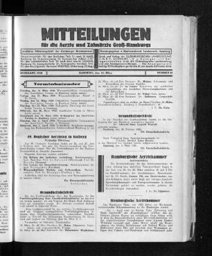 Jahrgang 1930, Hamburg, den 16. März, Nummer 11