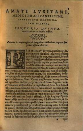 Curationum medicinalium tomus ..., 2