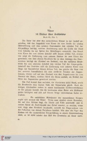 I. Vitruv 10 Bücher über Architektur