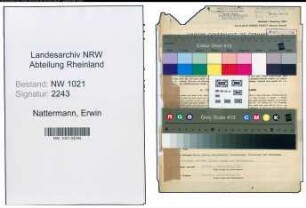 Entnazifizierung Erwin Nattermann , geb. 31.05.1903 (Kaufmaennischer Angestellter)
