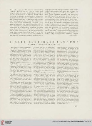 3: Sidste Auktioner i London : Grafik - Michelham-Samling