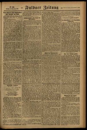 Zweite Ausgabe vom Freitag, den 11. November 1921.