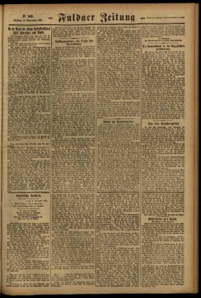 Zweite Ausgabe vom Freitag, den 11. November 1921.